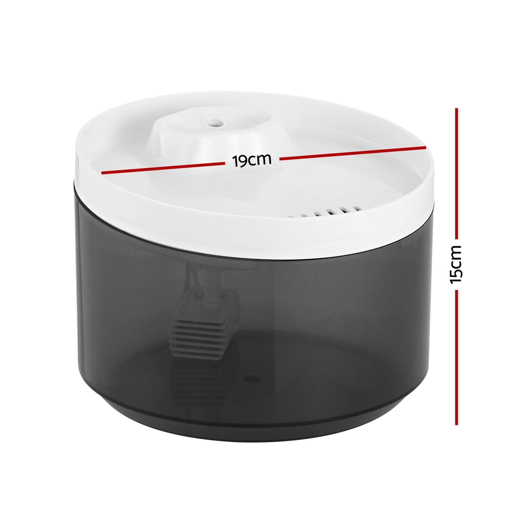 i.Pet Automatic Pet Water Fountain Filter 2.2L White view 2