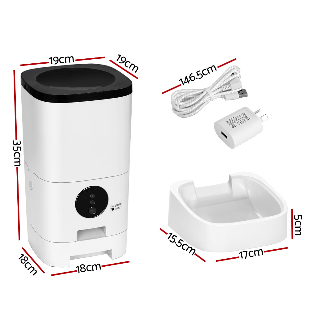 i.Pet Automatic Pet Feeder 6L WiFi Food Dispenser view 2