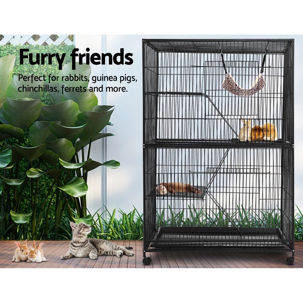i.Pet Rabbit Cage 142cm 4-Level Hutch view 3