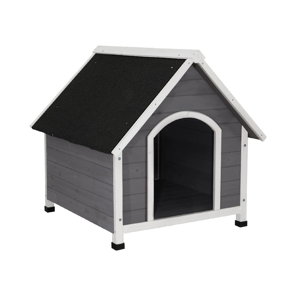 i.Pet Large Dog Kennel Wooden Cabin with Corrugated Roof