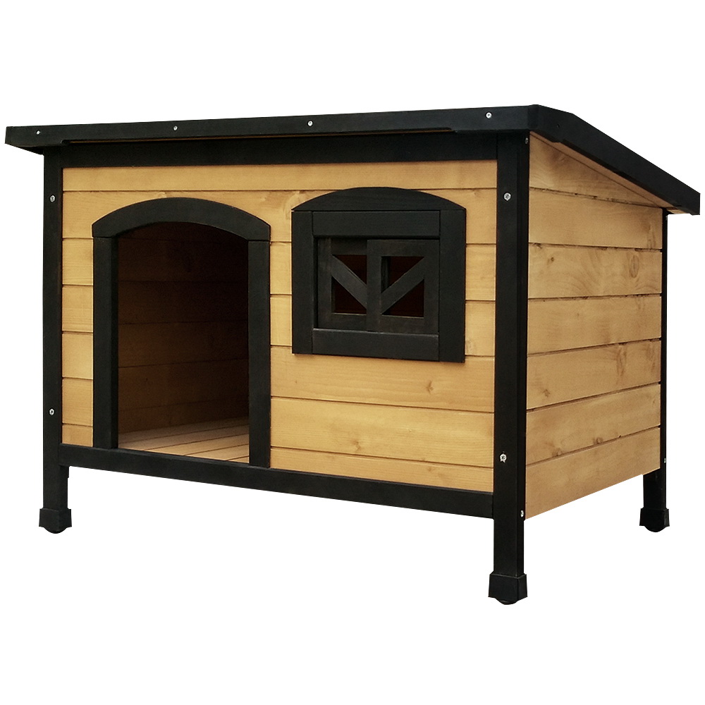 i.Pet Extra Large Dog Kennel Wooden Cabin Weatherproof