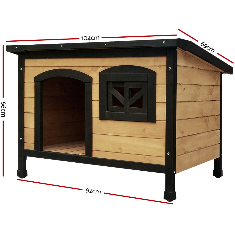 i.Pet Extra Large Dog Kennel Wooden Cabin Weatherproof view 2