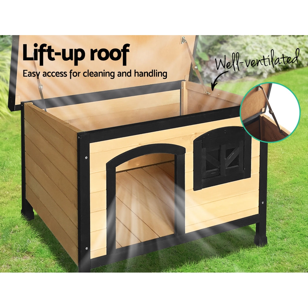 i.Pet Extra Large Dog Kennel Wooden Cabin Weatherproof view 5