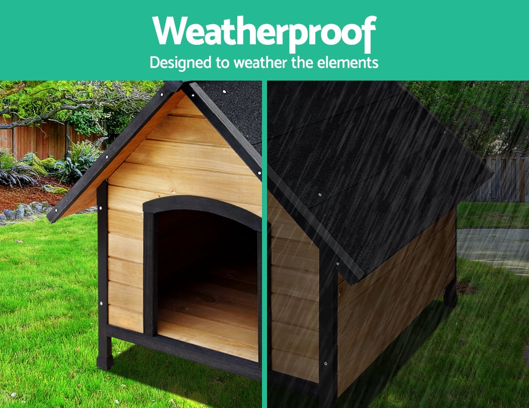 i.Pet Extra Large Dog Kennel Wooden Cabin Waterproof view 3