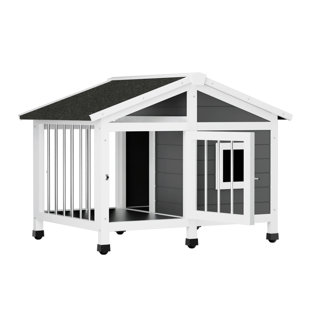 i.Pet Large Dog Kennel Wooden Cabin Home