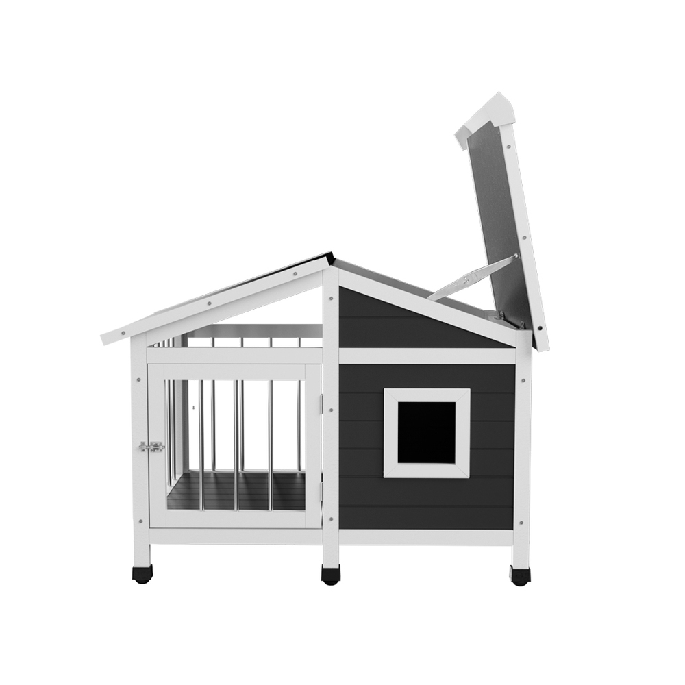 i.Pet Large Dog Kennel Wooden Cabin Home view 3