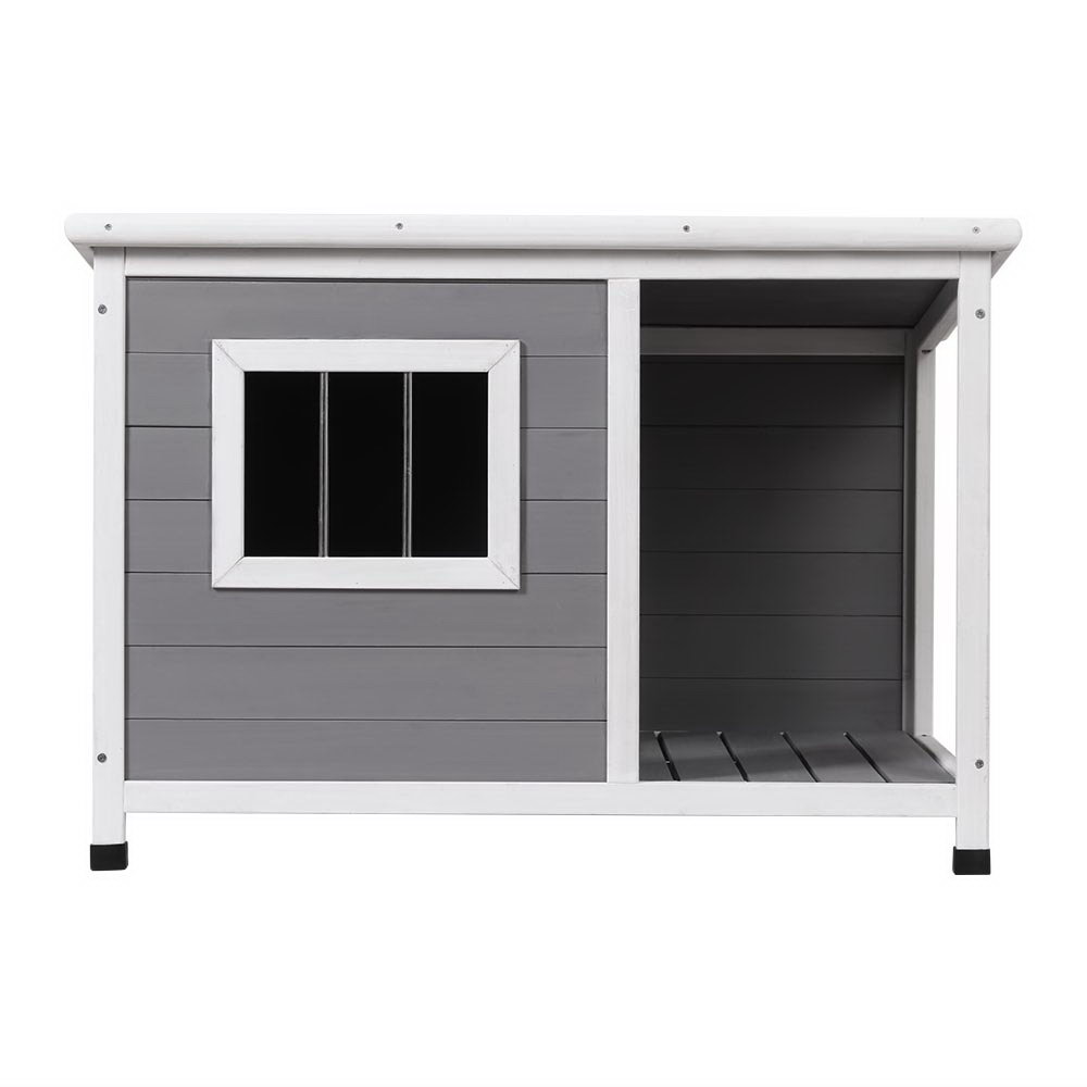 i.Pet Large Dog Kennel Wooden Cabin Log view 3