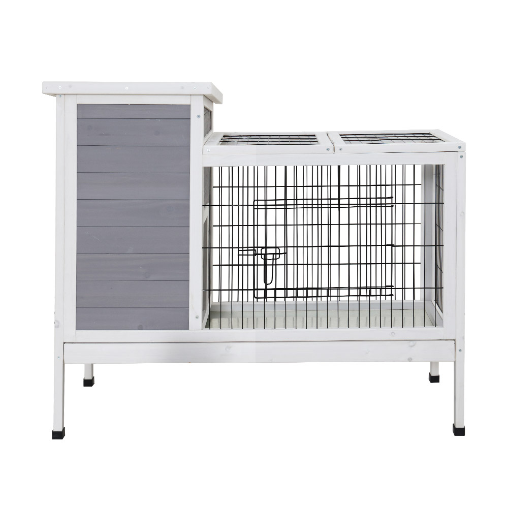 i.Pet Rabbit Hutch 97x49x86cm Wooden Indoor Divider view 3