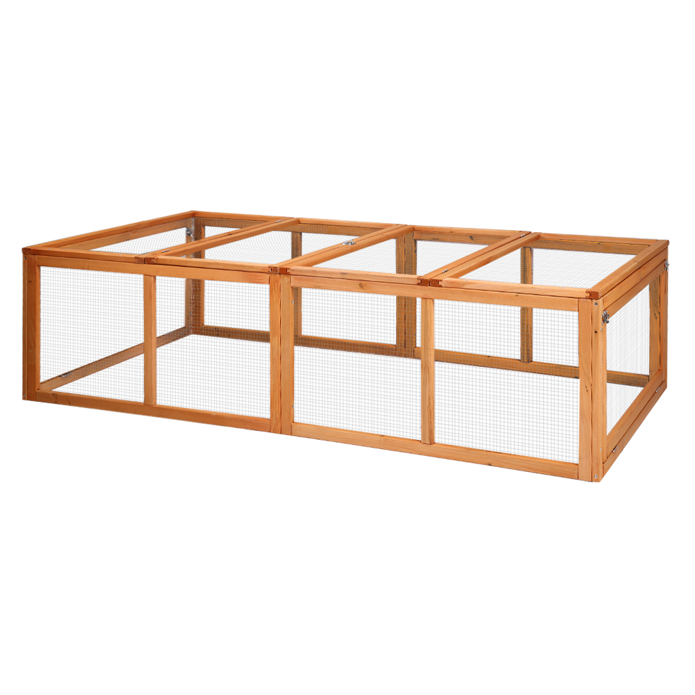 i.Pet Rabbit Hutch 180cm Extra Large Wooden Run view 3