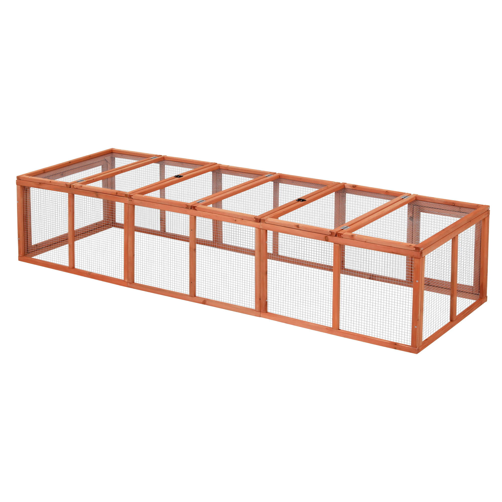 i.Pet Pet Run 240cm Wooden Cage with Play Area view 3
