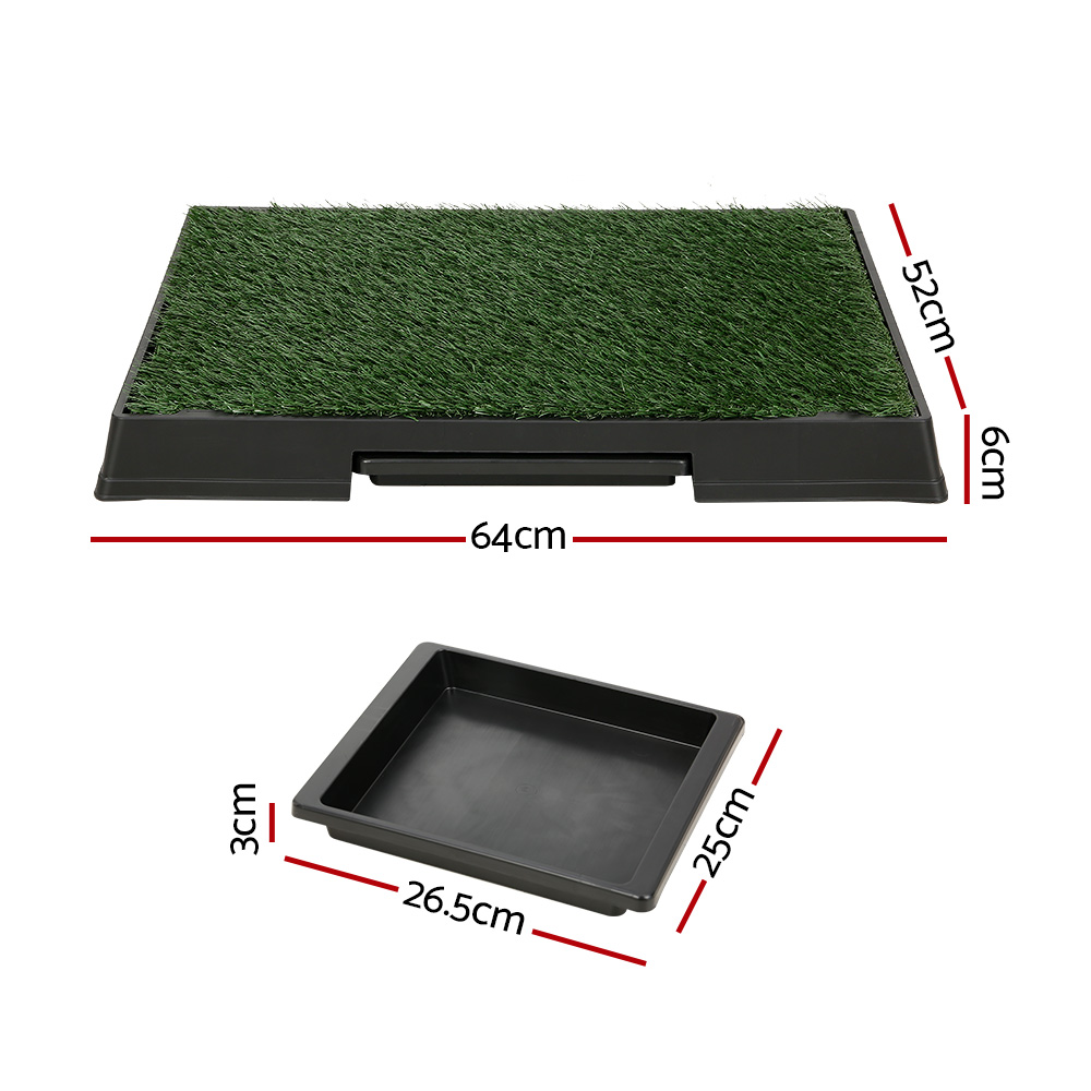 i.Pet Large Grass Pet Training Pad With Tray 2pk view 2