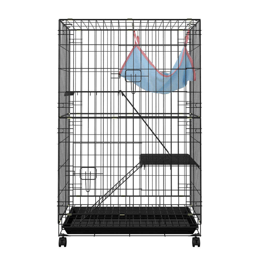 i.Pet Rabbit Cage 100cm 3-Level Indoor Hutch view 3
