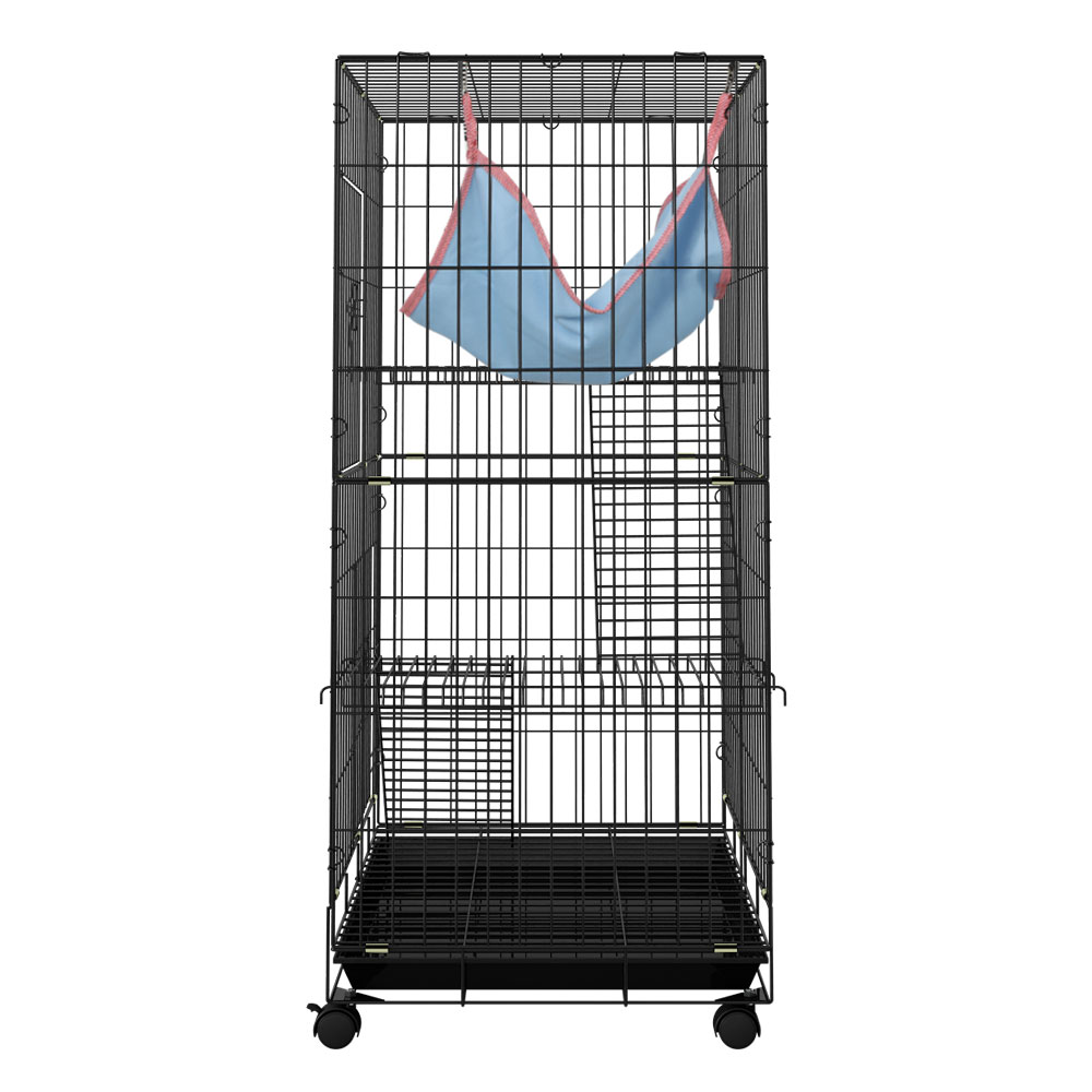 i.Pet Rabbit Cage 100cm 3-Level Indoor Hutch view 4