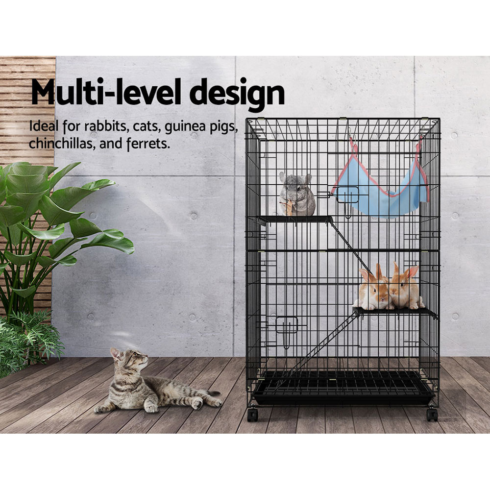 i.Pet Rabbit Cage 100cm 3-Level Indoor Hutch view 5