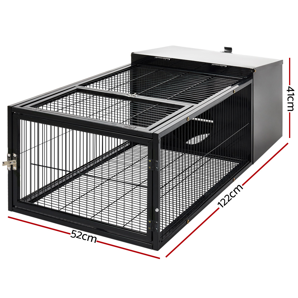 i.Pet Rabbit Cage Metal Hutch Enclosure Carrier view 2