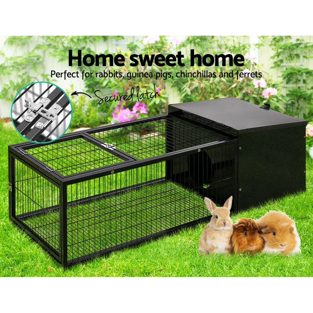 i.Pet Rabbit Cage Metal Hutch Enclosure Carrier view 3