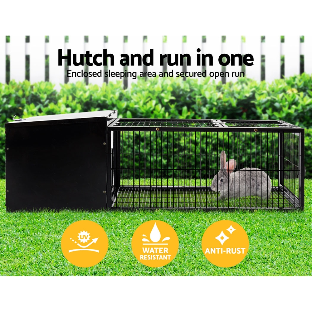 i.Pet Rabbit Cage Metal Hutch Enclosure Carrier view 4