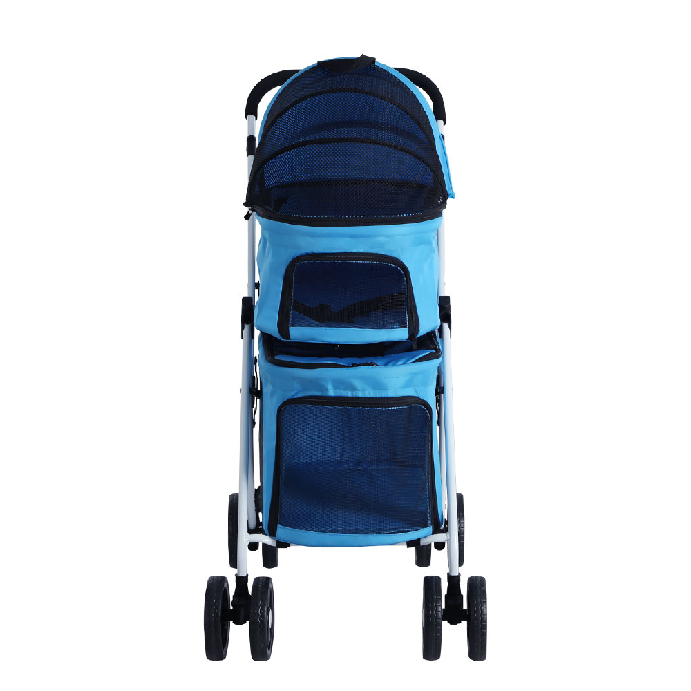 i.Pet Large Pet Stroller Two-Tier Design 4 Wheels view 3