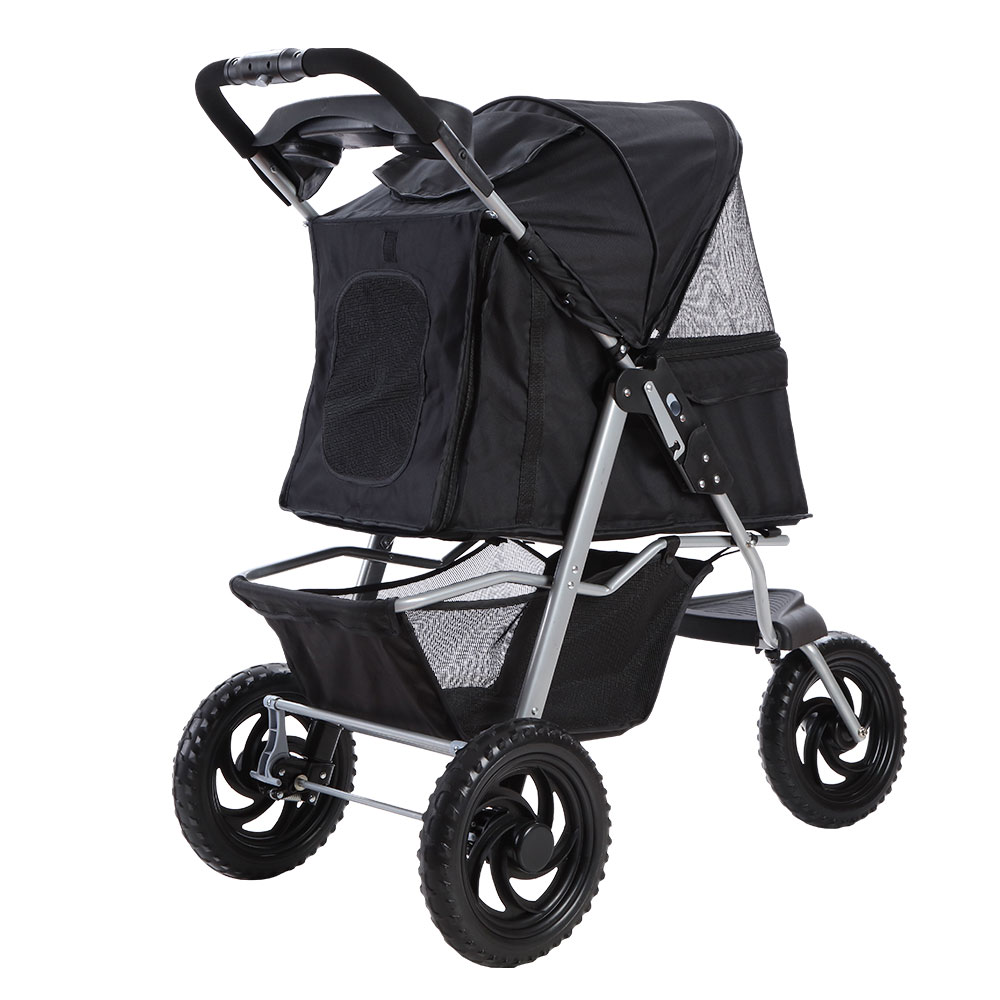 i.Pet Large Pet Stroller Elevated Seat 3 Wheels view 3