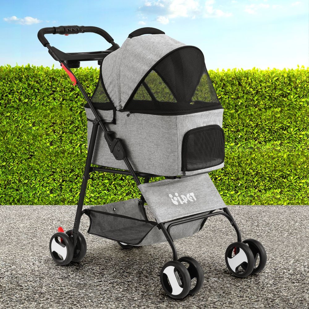 i.Pet 3-in-1 Pet Stroller Carrier Car Seat 4 Wheels