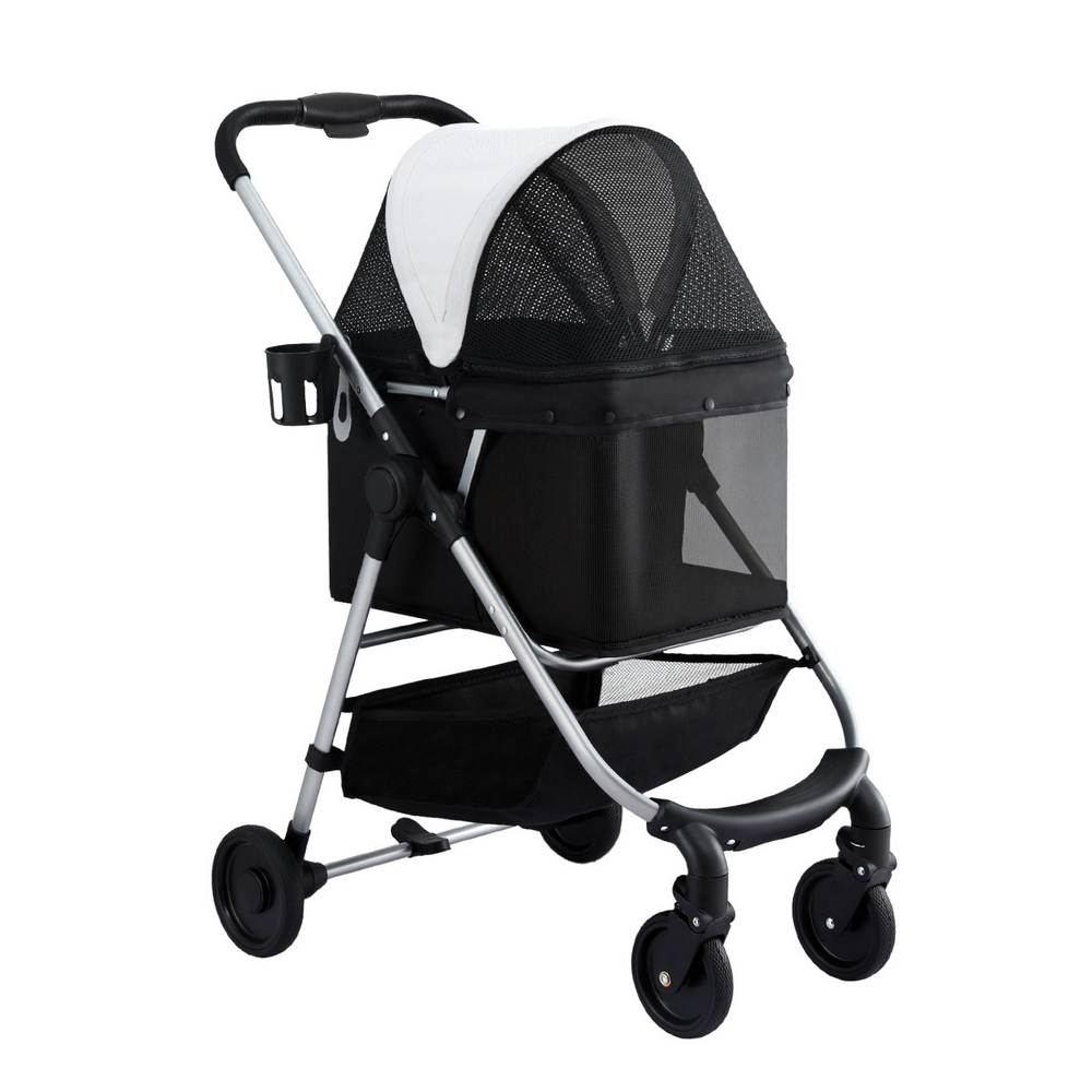 i.Pet Large Pet Stroller Storage Basket 4 Wheels view 2