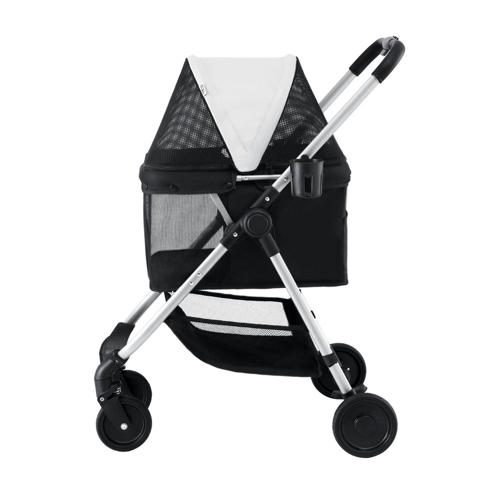 i.Pet Large Pet Stroller Storage Basket 4 Wheels view 4