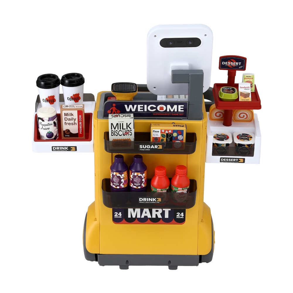 Keezi Kids Supermarket Shopping Playset with Cash Scanner view 4