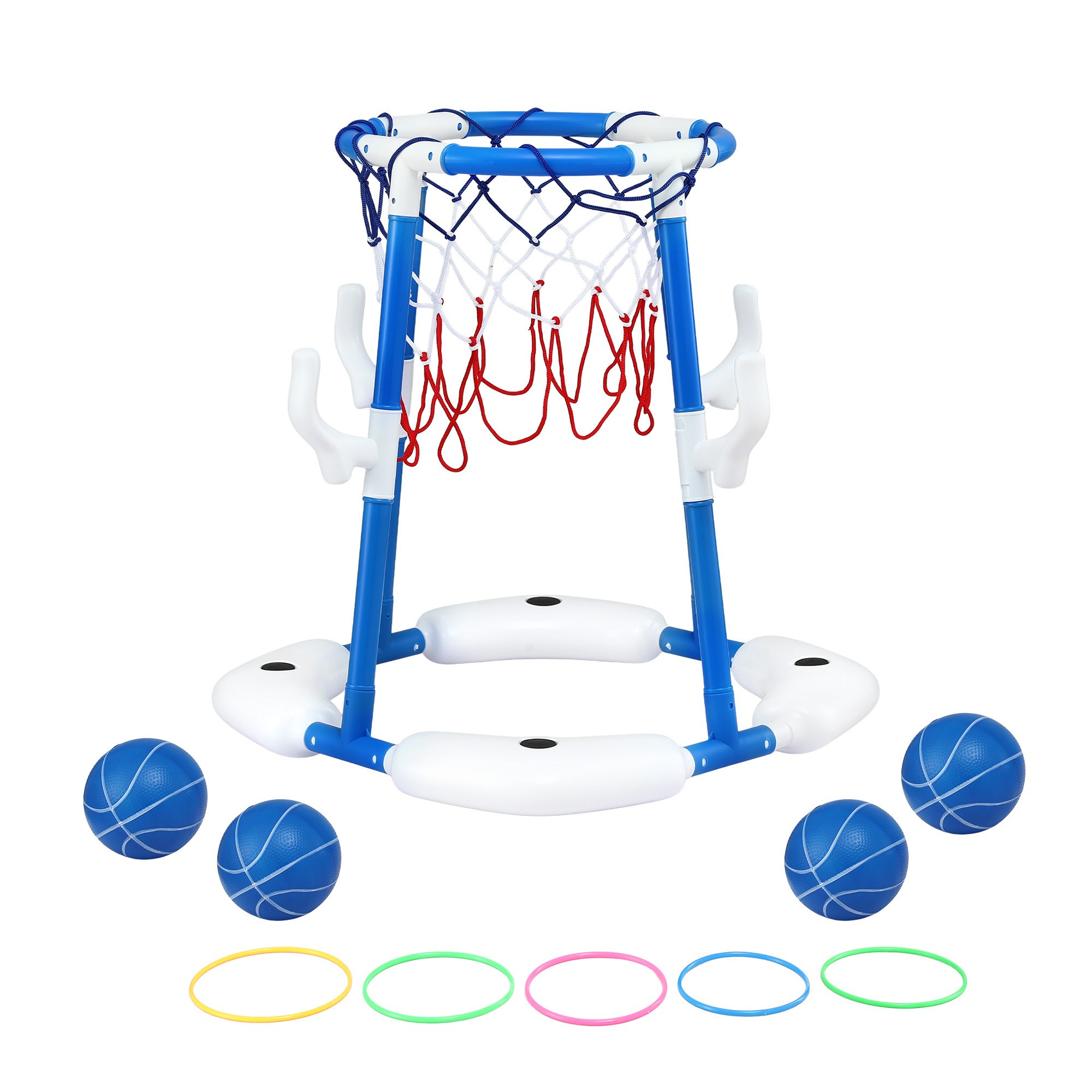 Keezi Kids Basketball Hoop with Ring Toss Pool Game view 3