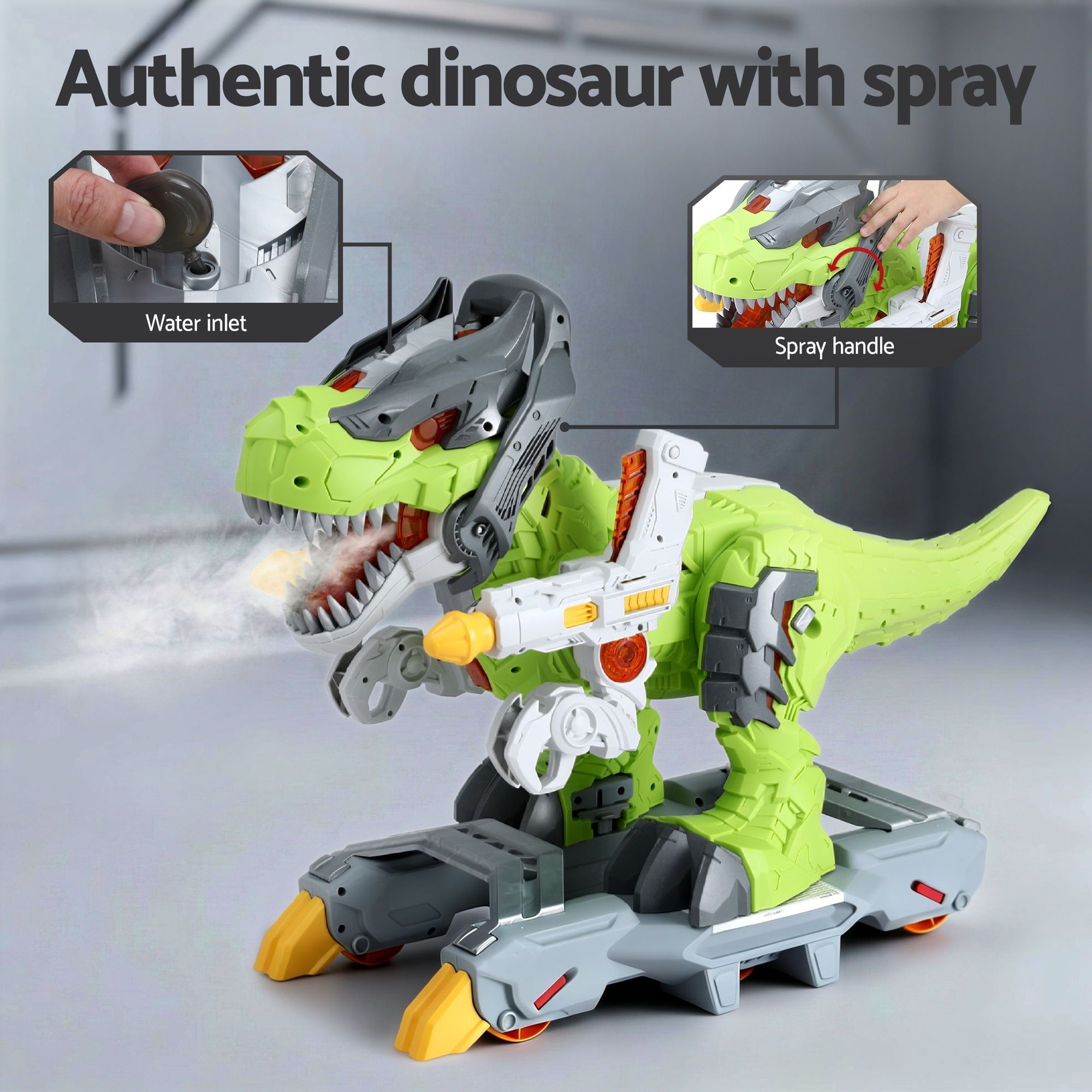 Keezi Kids Dinosaur Ride On Push Car with Spray view 5