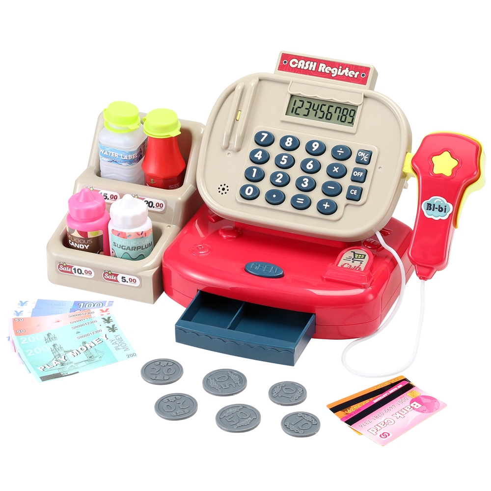 Keezi Kids Cash Register Pretend Play Shop Set