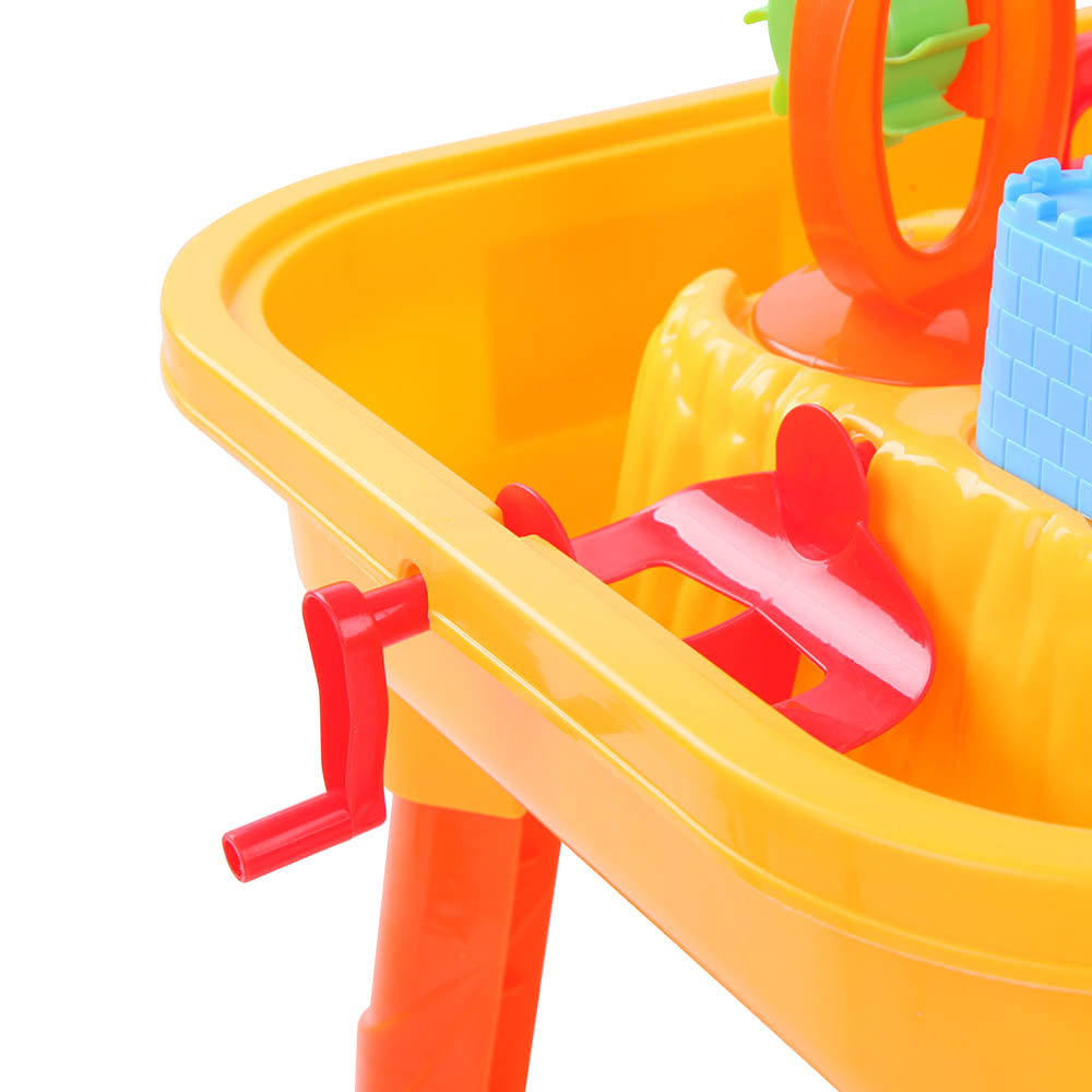 Keezi Kids Sand and Water Table with Chair and Wheel view 5