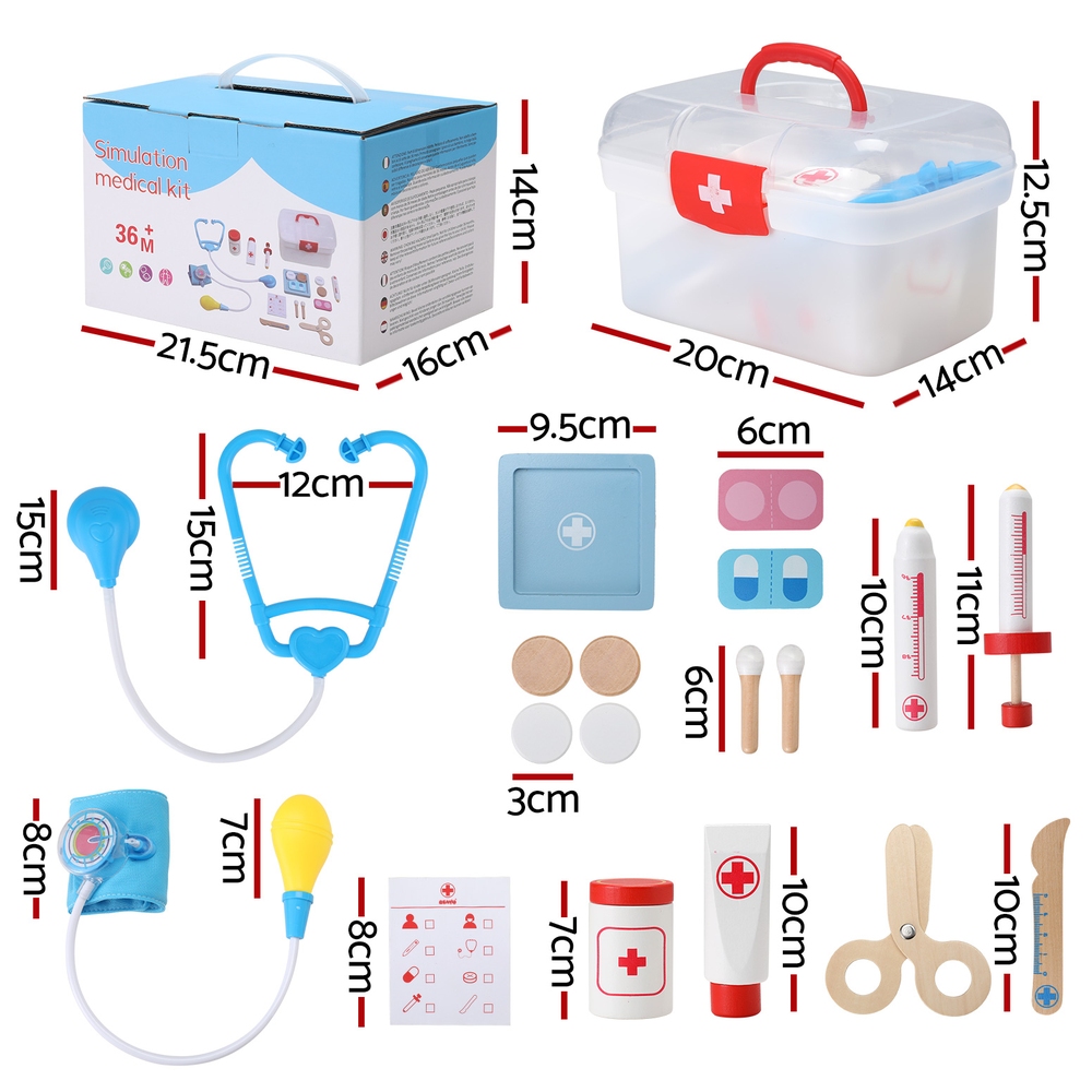 Keezi Kids Doctor Nurse Medical Playset with Stethoscope view 2