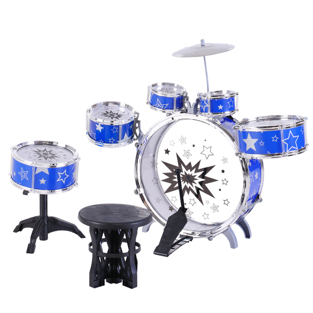 Keezi 11-Piece Kids Drum Set for Little Rockstars view 3