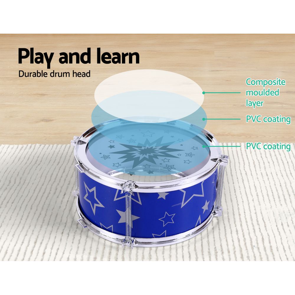 Keezi 11-Piece Kids Drum Set for Little Rockstars view 4
