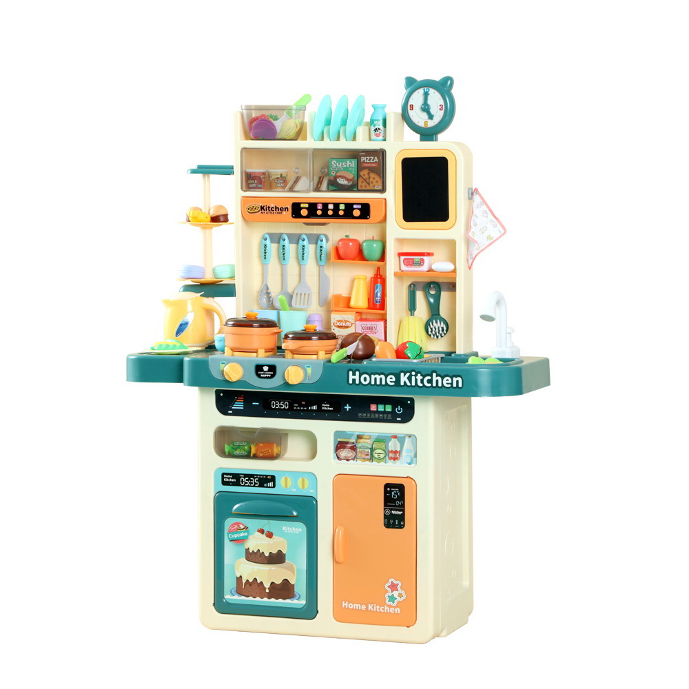 Keezi Kitchen Play Set with Steam, Sound & Light