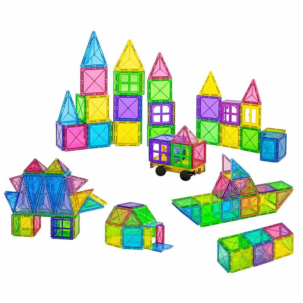 Keezi Kids Magnetic Tiles Building Blocks Set view 2