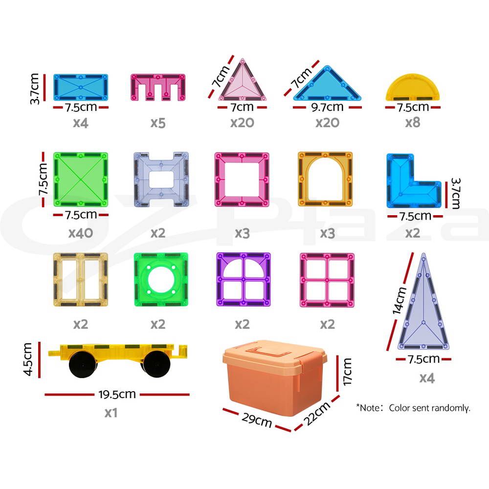 Keezi Kids Magnetic Tiles Building Blocks Set view 3