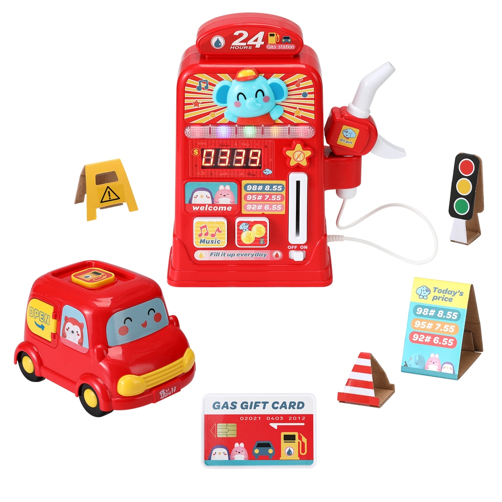 Keezi Kids Gas Petrol Station Pretend Play Pumper view 3