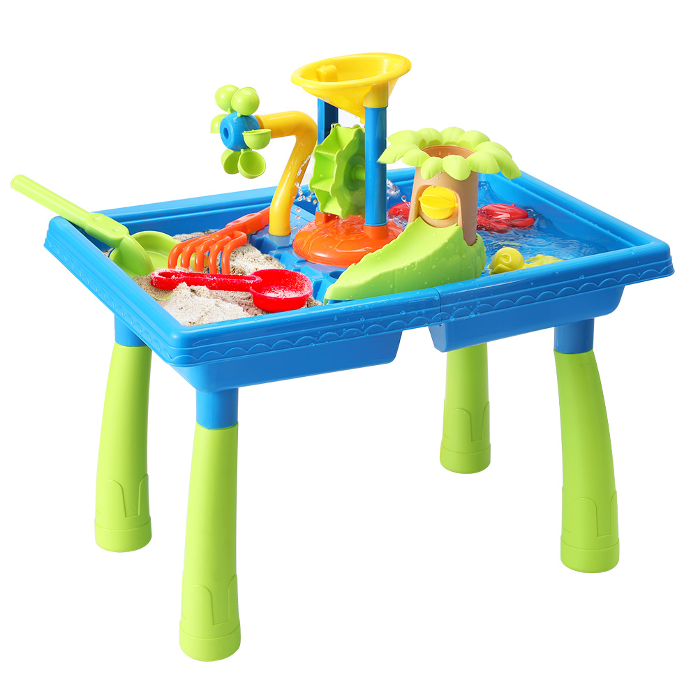 Keezi Kids Sand and Water Table with Windmill and Shovel