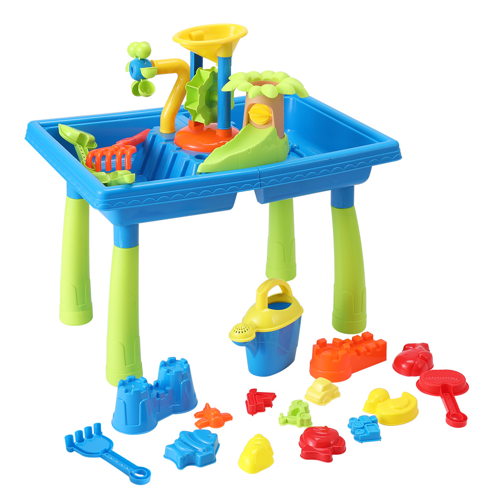Keezi Kids Sand and Water Table with Windmill and Shovel view 3