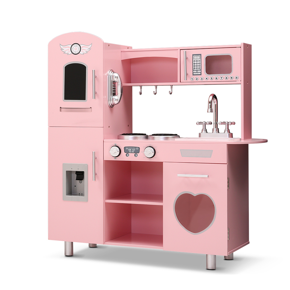 Keezi Classic Wooden Kitchen Play Set with Play Phone