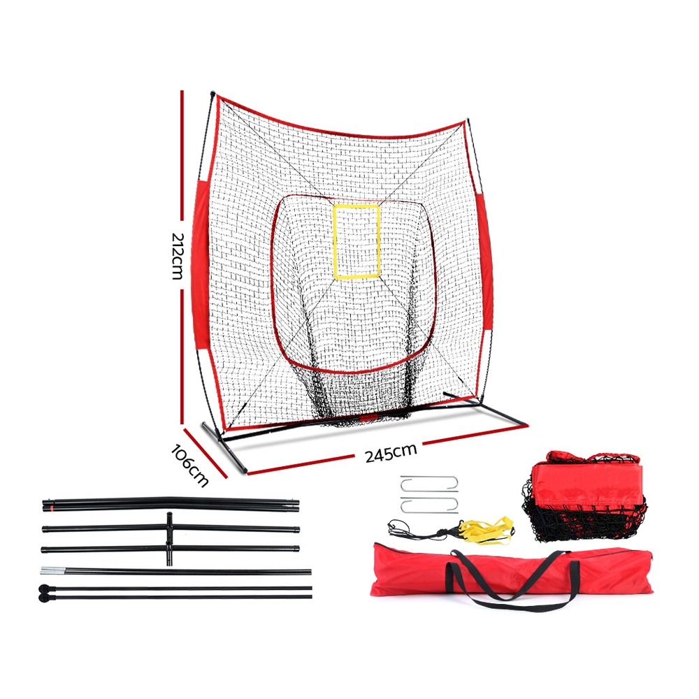 Everfit 7ft Baseball Net Pitching Kit with Stand view 2