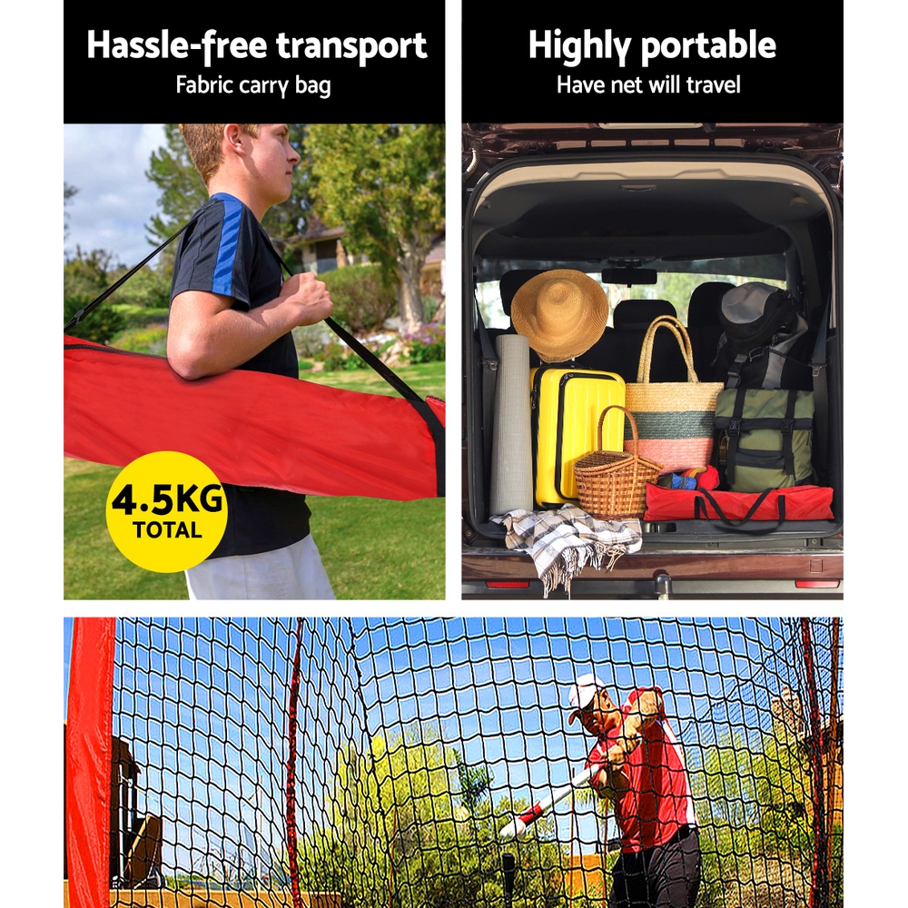 Everfit 7ft Baseball Net Pitching Kit with Stand view 5
