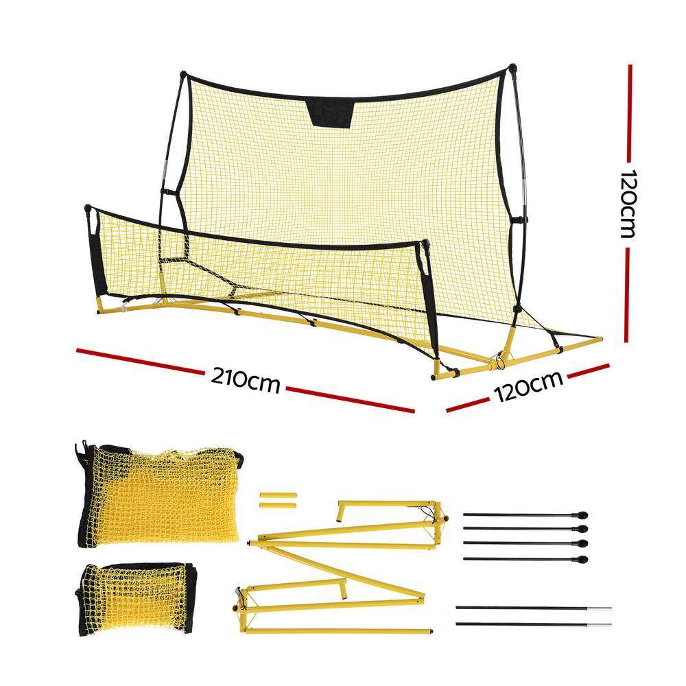 Everfit Football Soccer Net Rebounder for Skills, 1.8-2.1m view 2