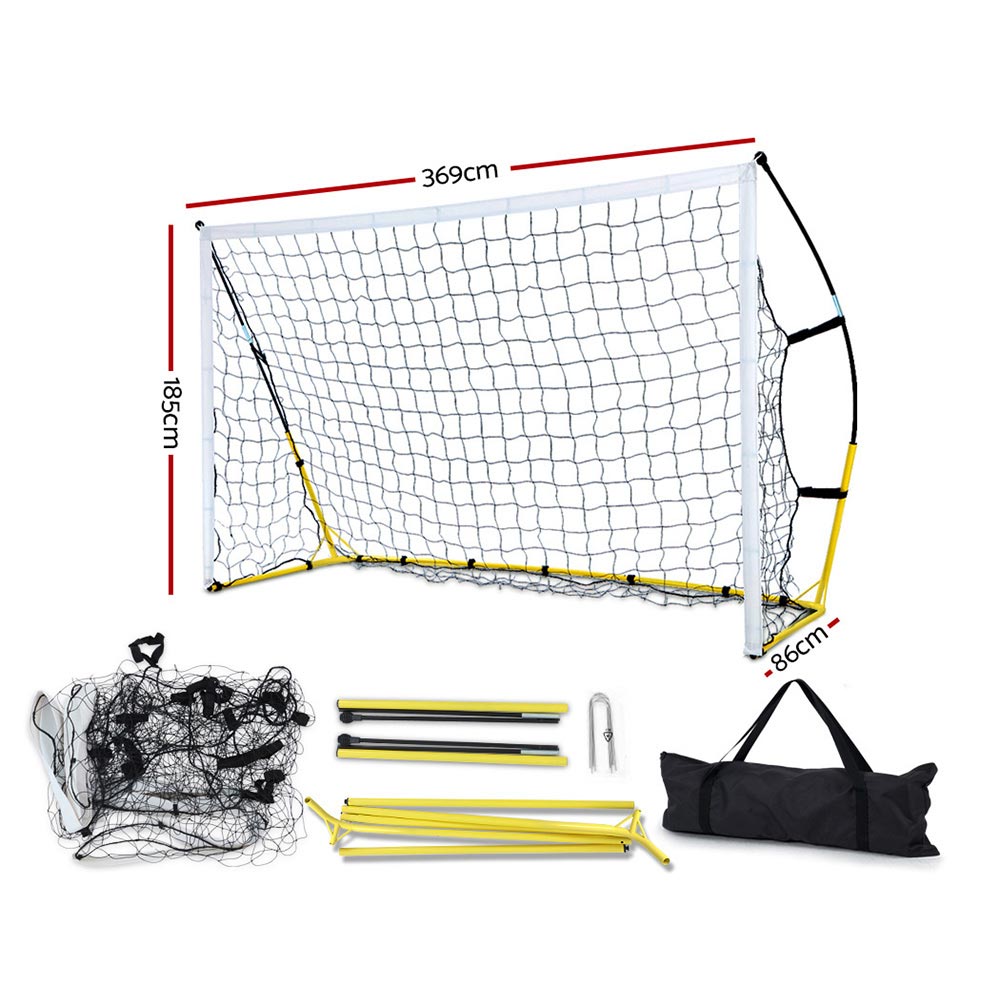 Everfit Football Soccer Net Rebounder Training, 2.4-3.6m view 2