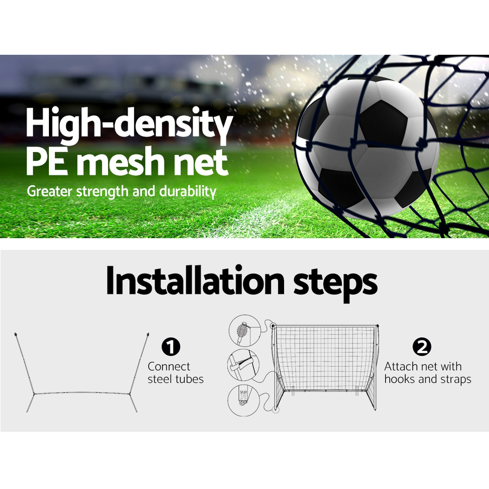 Everfit Football Soccer Net Rebounder Training, 2.4-3.6m view 4