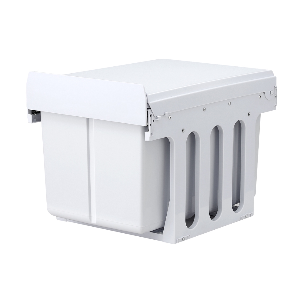 Cefito 31L Pull Out Bin, Triple Basket, White view 3