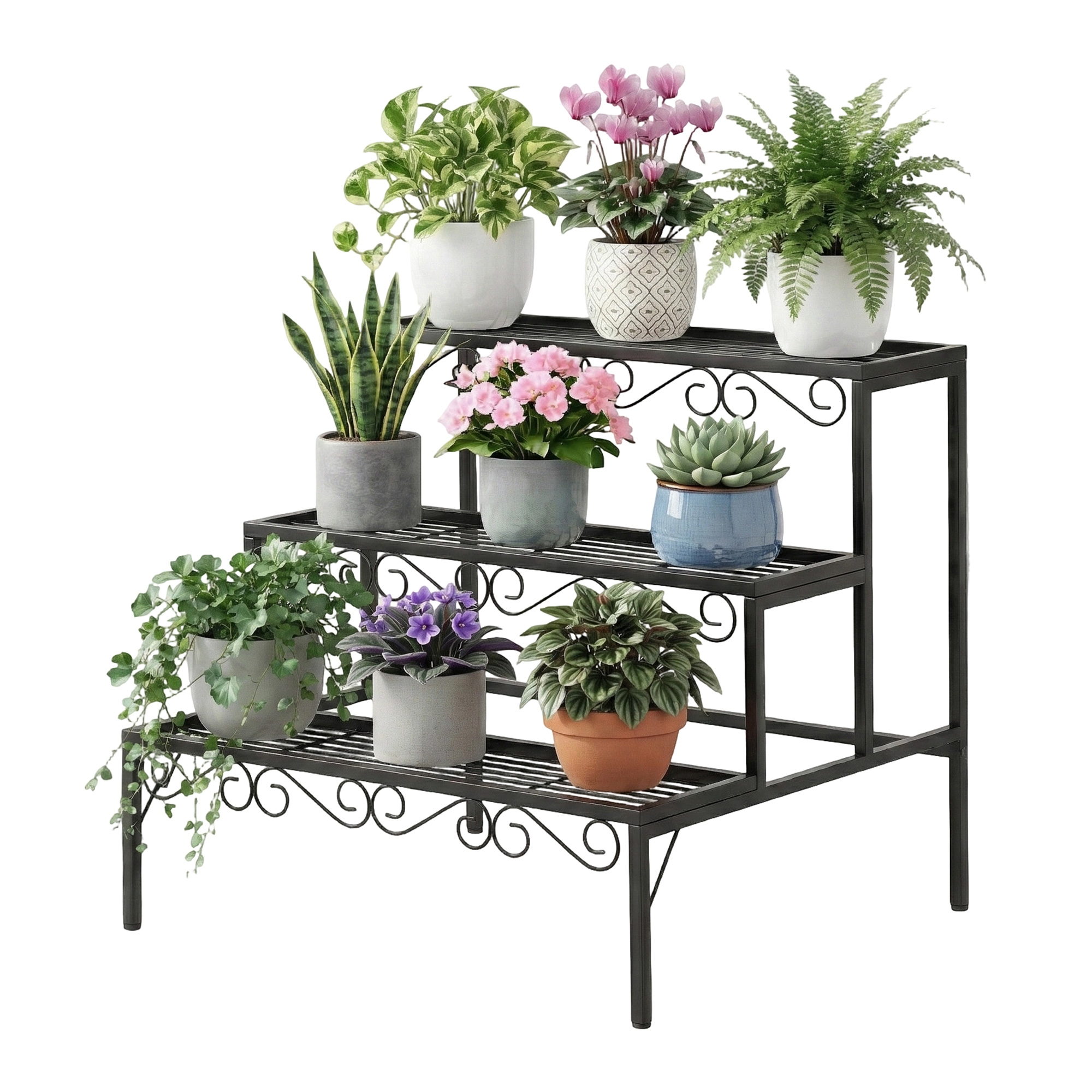 Artiss 3 Tier Metal Corner Plant Stand view 2