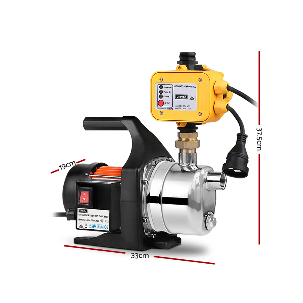 Giantz Garden Pump with Pressure Controller, 800W to 1500W view 3