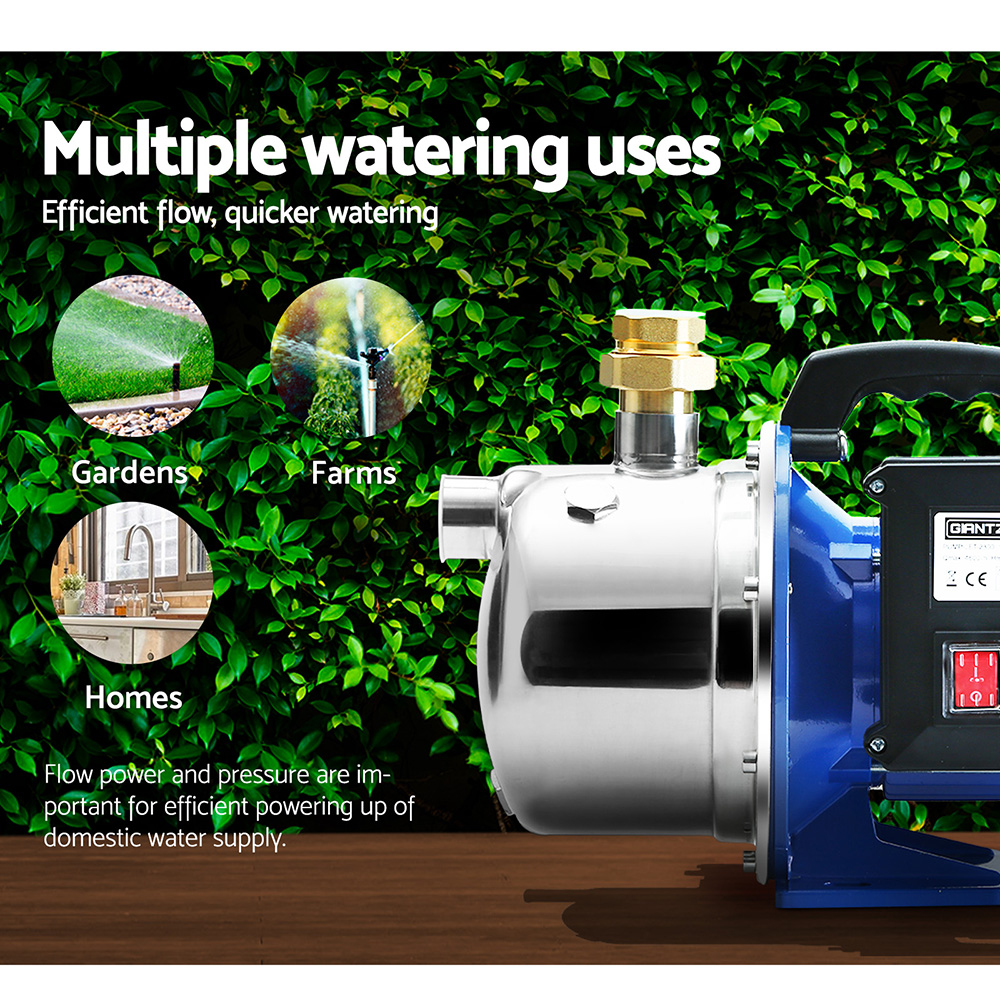 Giantz Water Jet Pump 1100W High Pressure for Irrigation view 4